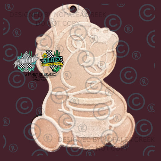 Beaver Coffee Leather Charms (SET OF 4)