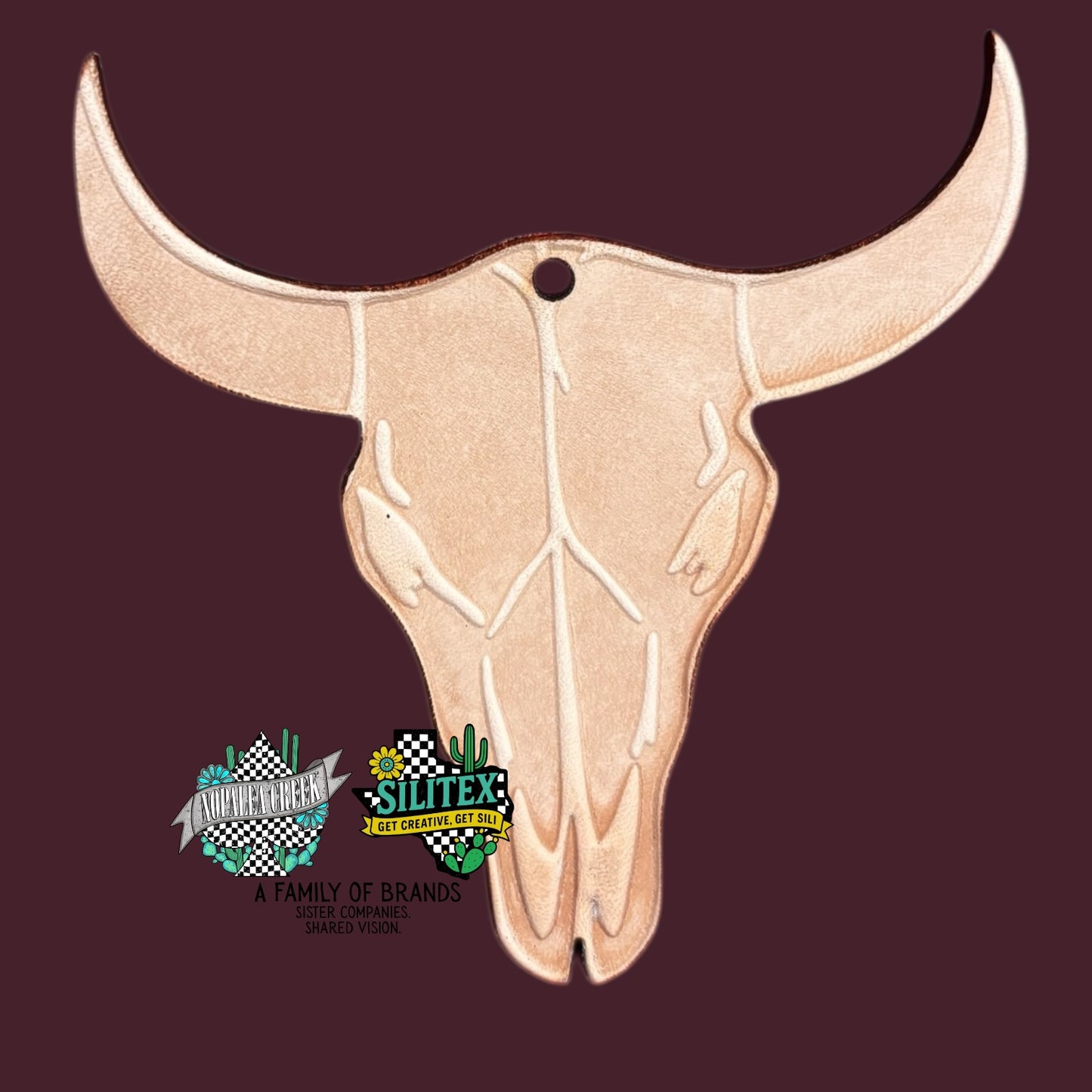 Cowskull Leather Charms (SET OF 4)