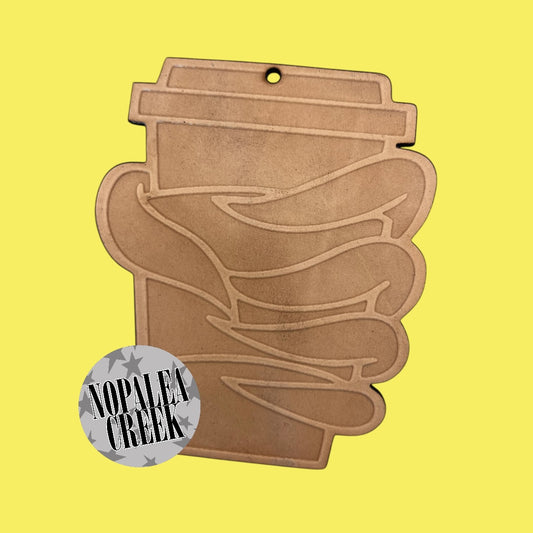 Mean One Latte Leather Charms (SET OF 4)