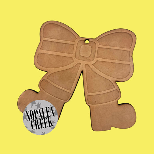Santa Bow Leather Charms (SET OF 4)