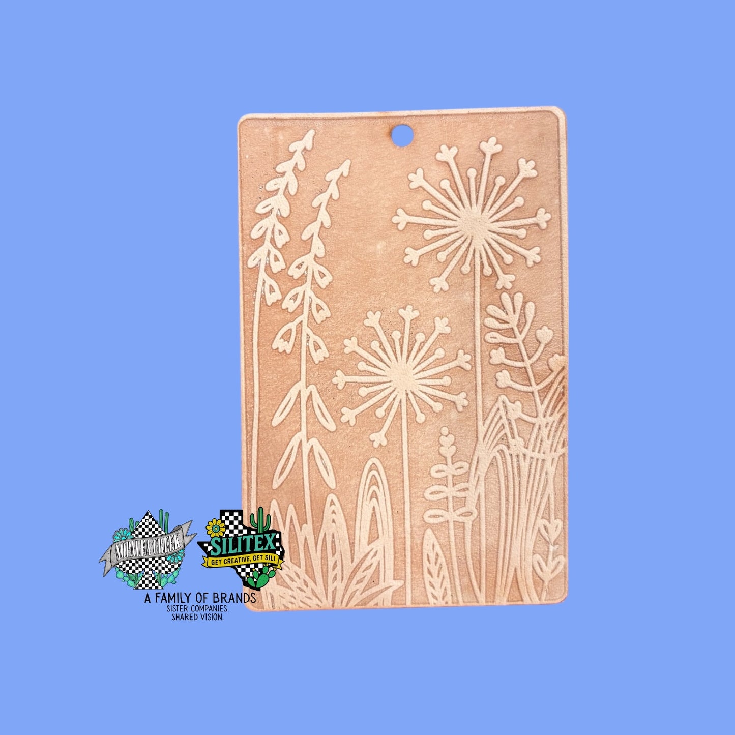 Wispy Floral Leather Charms (SET OF 4)