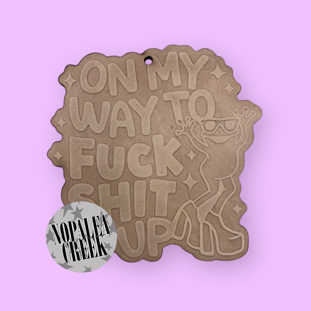 OMW to Fuck Shit Up Leather Charms (SET OF 4)