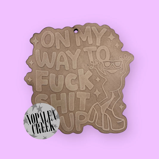 OMW to Fuck Shit Up Leather Charms (SET OF 4)
