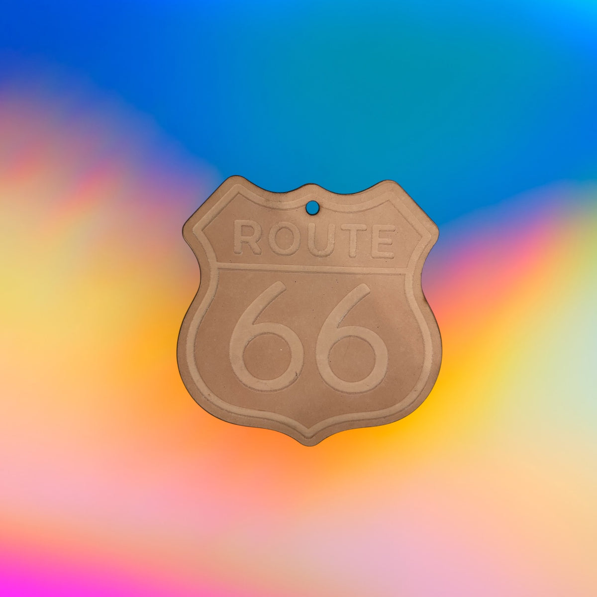 Route 66 Leather Cutouts