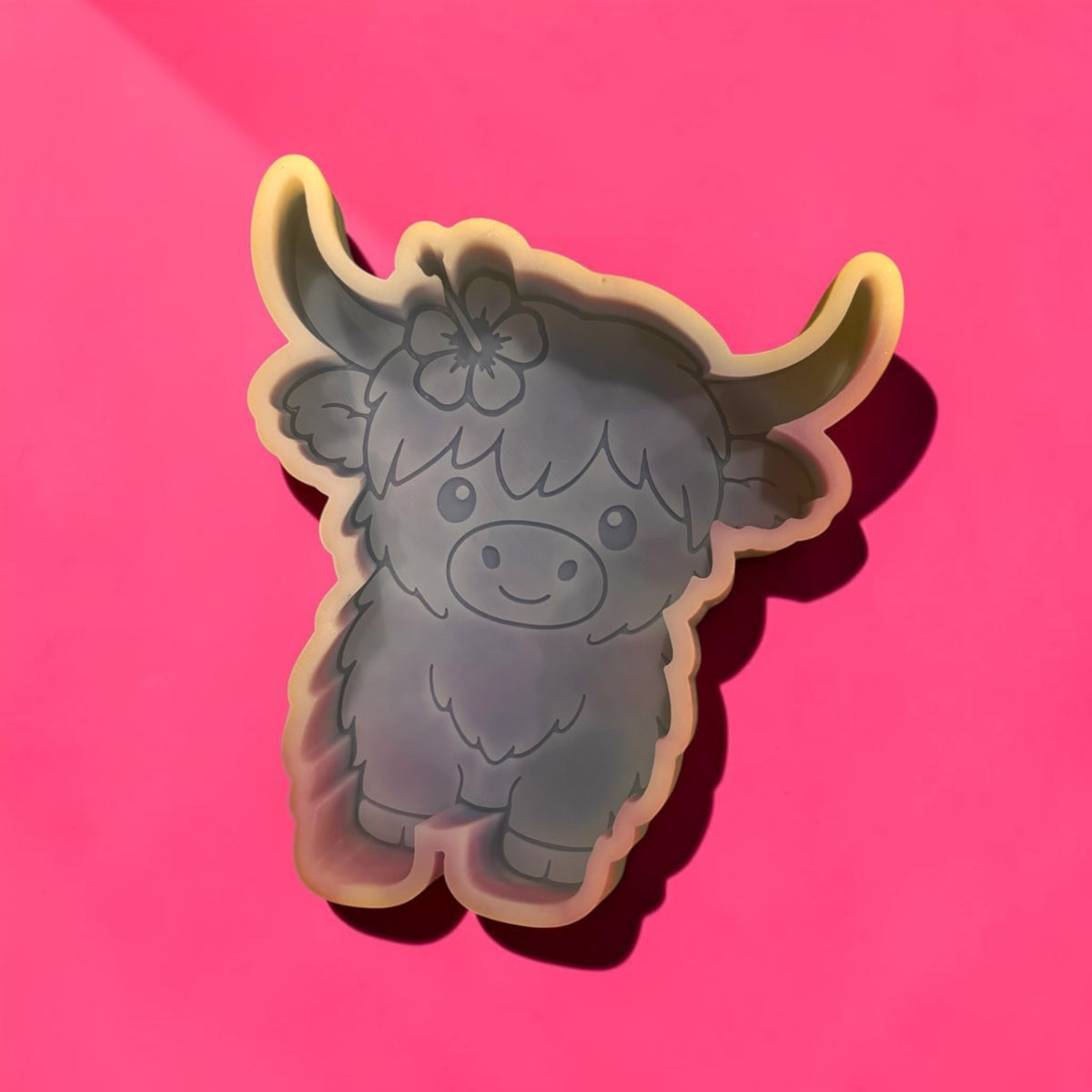 Hibiscus Highland Cow Silicone Mold