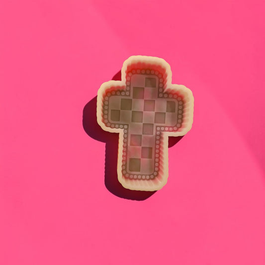 Checkered Cross Silicone Mold