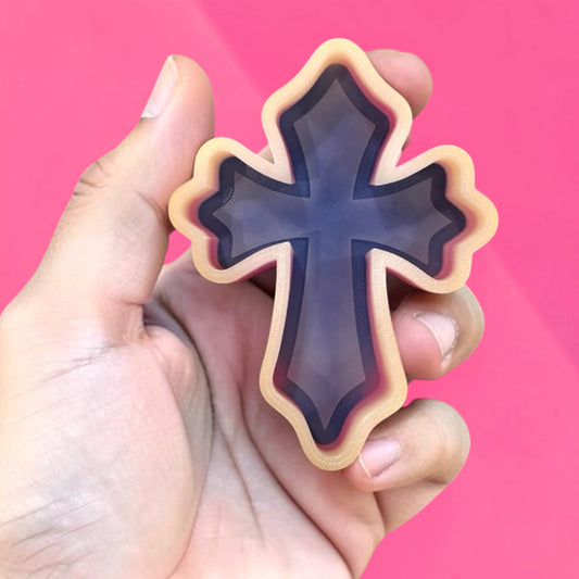Pointed Cross Silicone Mold