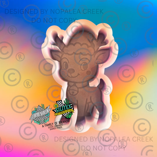 Cute Christmas Reindeer© Silicone Mold