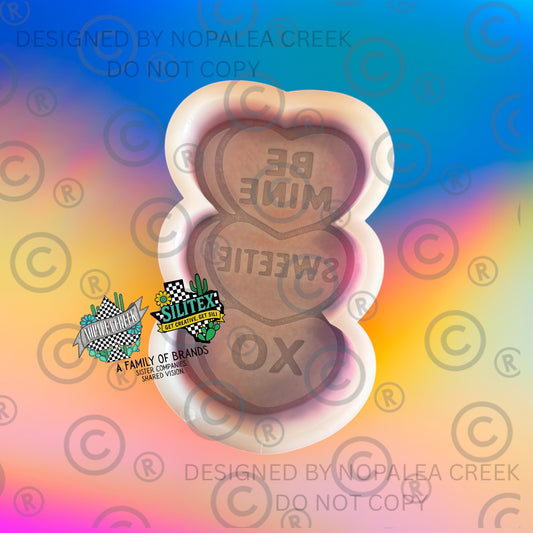 Candy Heart Trio© Silicone Mold