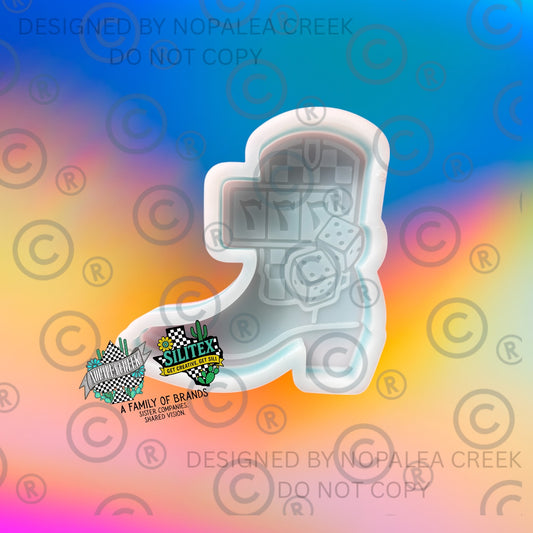 Lucky Seven Boot Silicone Mold©