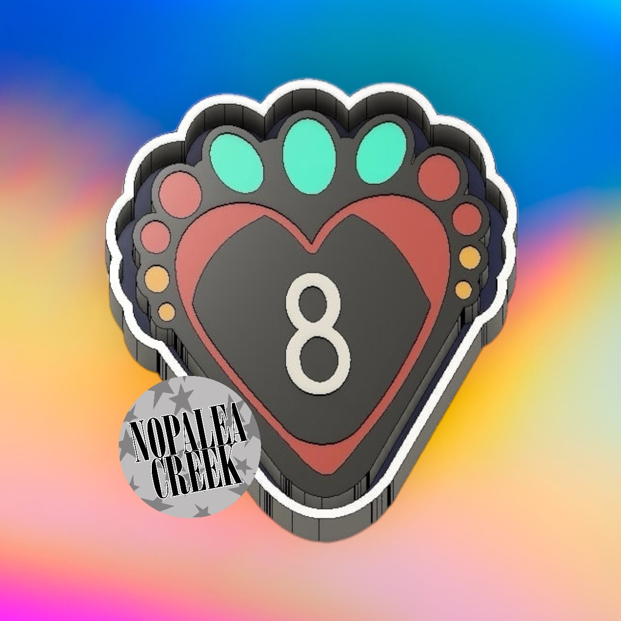 Lucky 8 Heart Silicone Mold