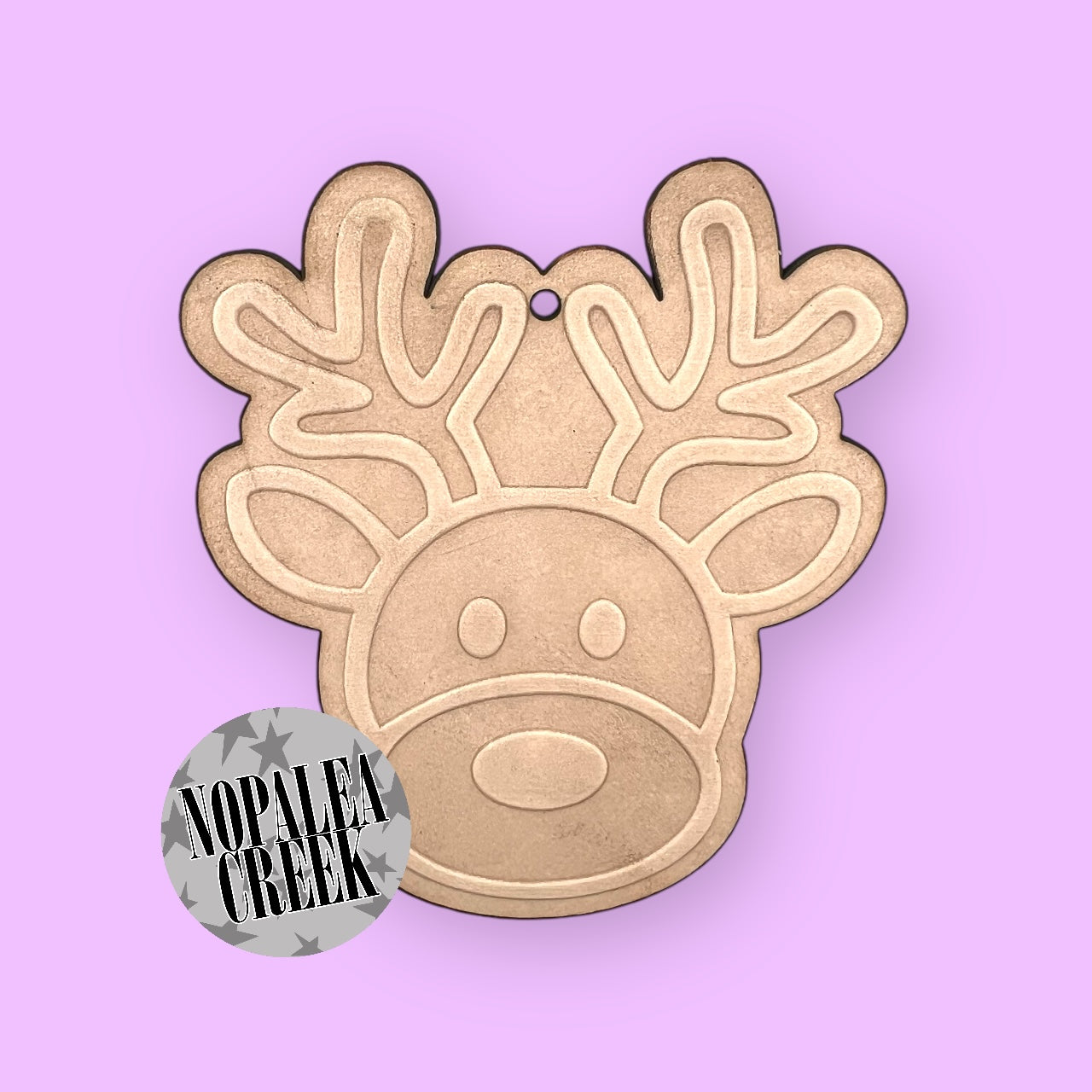 Simple Reindeer Leather Charms (SET OF 4)