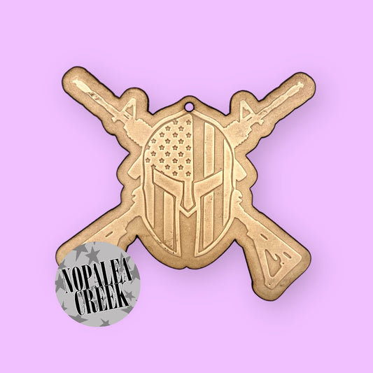 Merica Shield Leather Charms (SET OF 4)