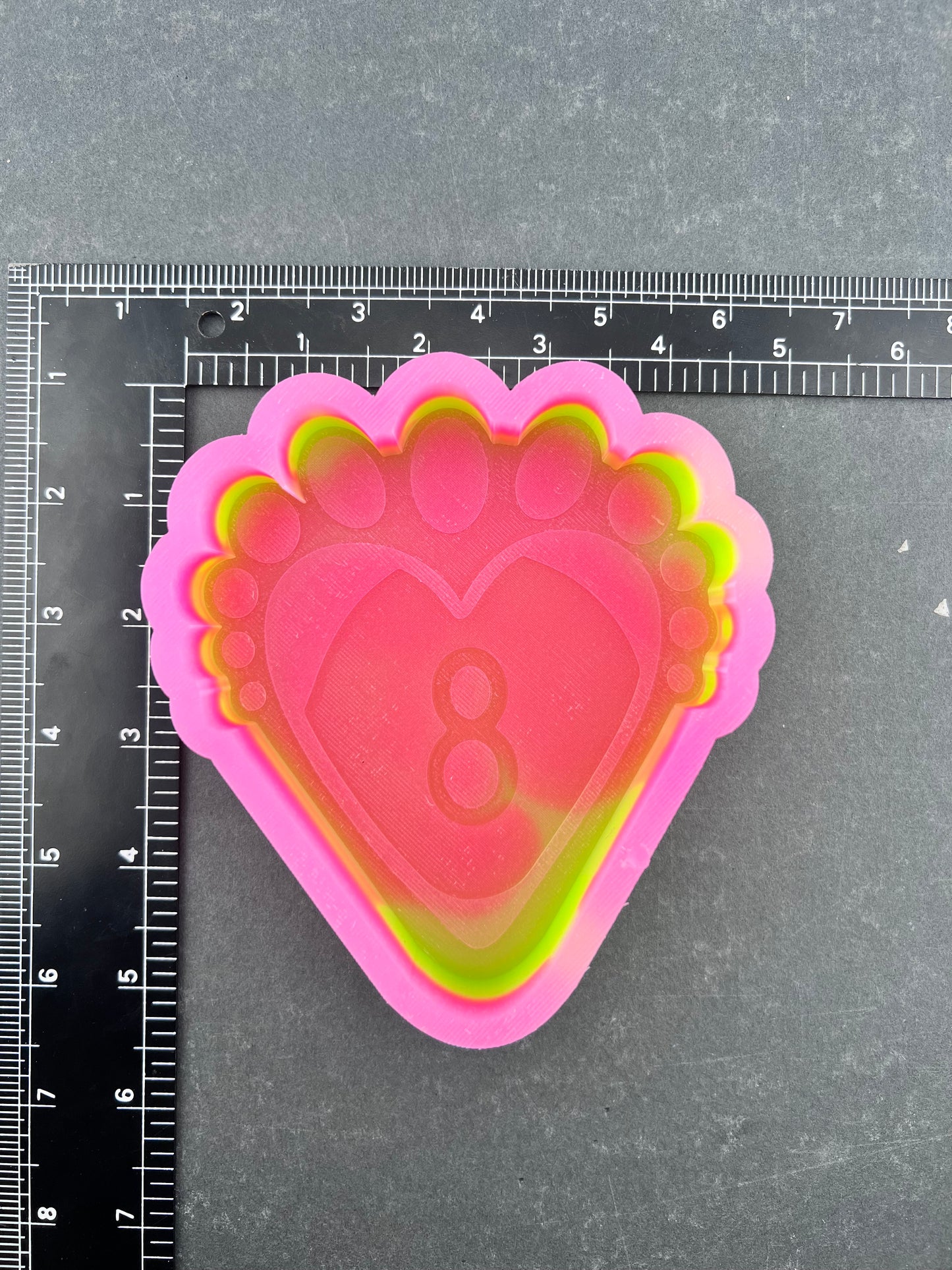 Lucky 8 Heart Silicone Mold