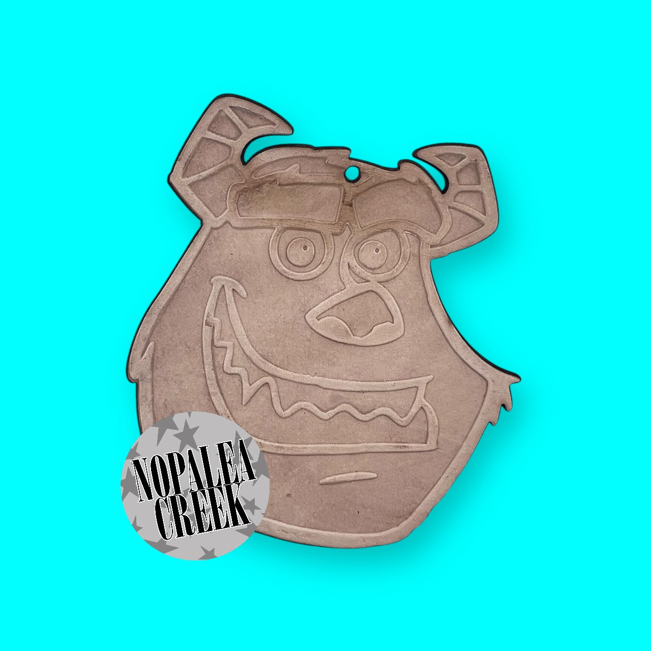 Blue Monster Leather Charms (SET OF 4)