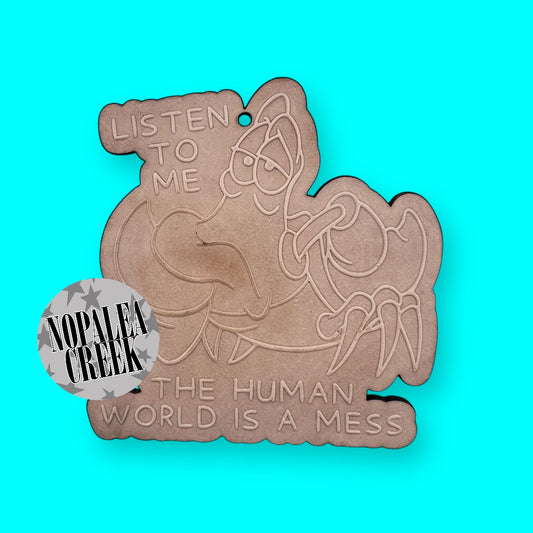 Human World is a Mess Leather Charms (SET OF 4)