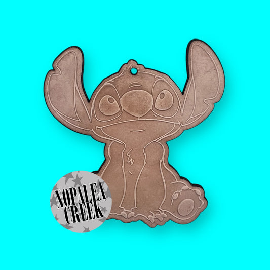 Blue Alien #1 Leather Charms (SET OF 4)