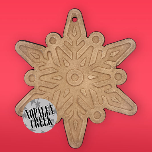 Snowflake 1 Leather Charms (SET OF 4)