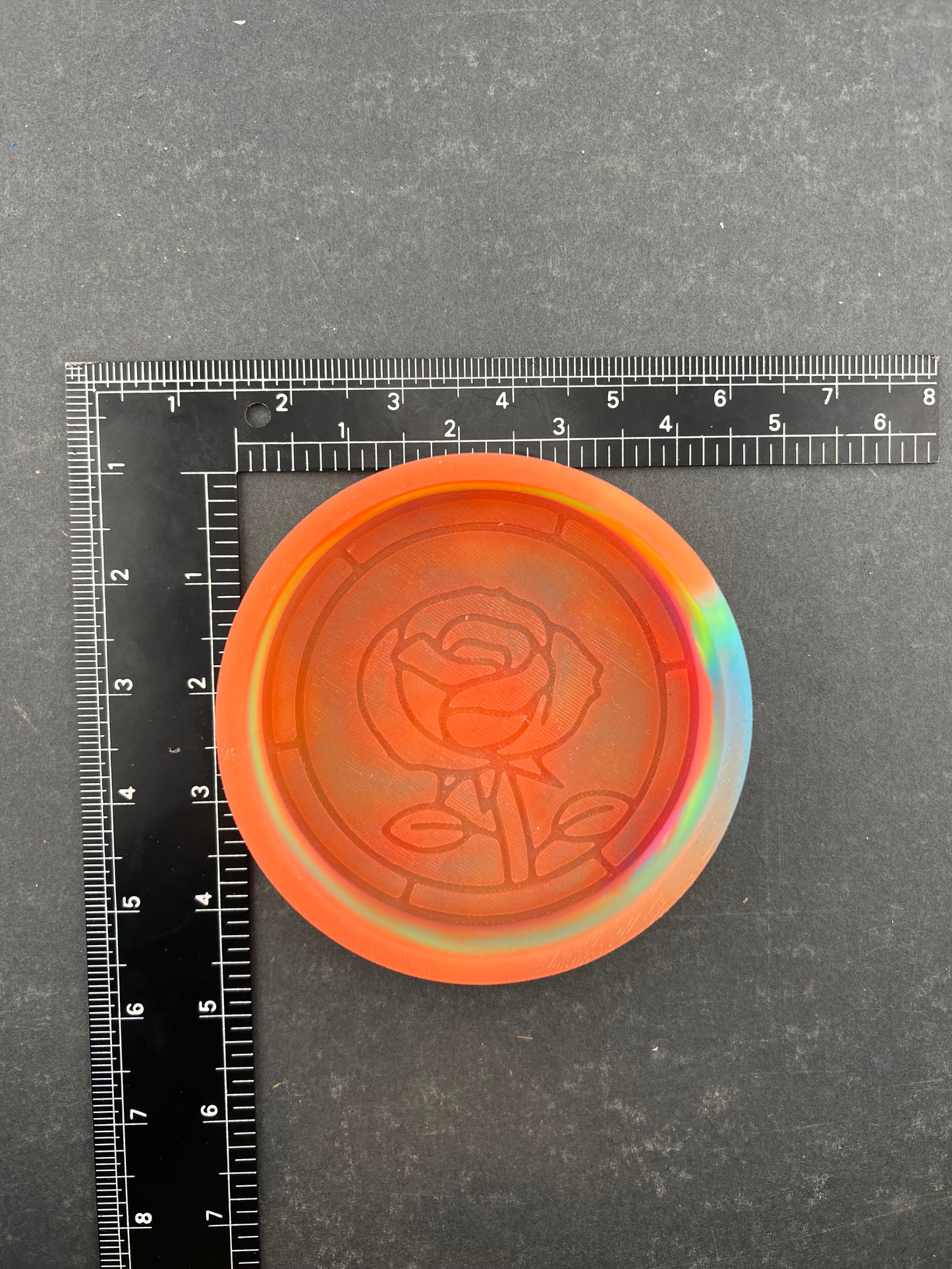 Stained Glass Rose Silicone Mold