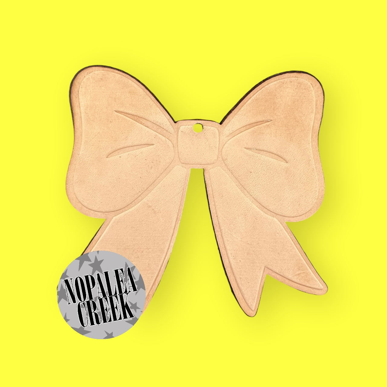 Simple Bow Leather Charms (SET OF 4)