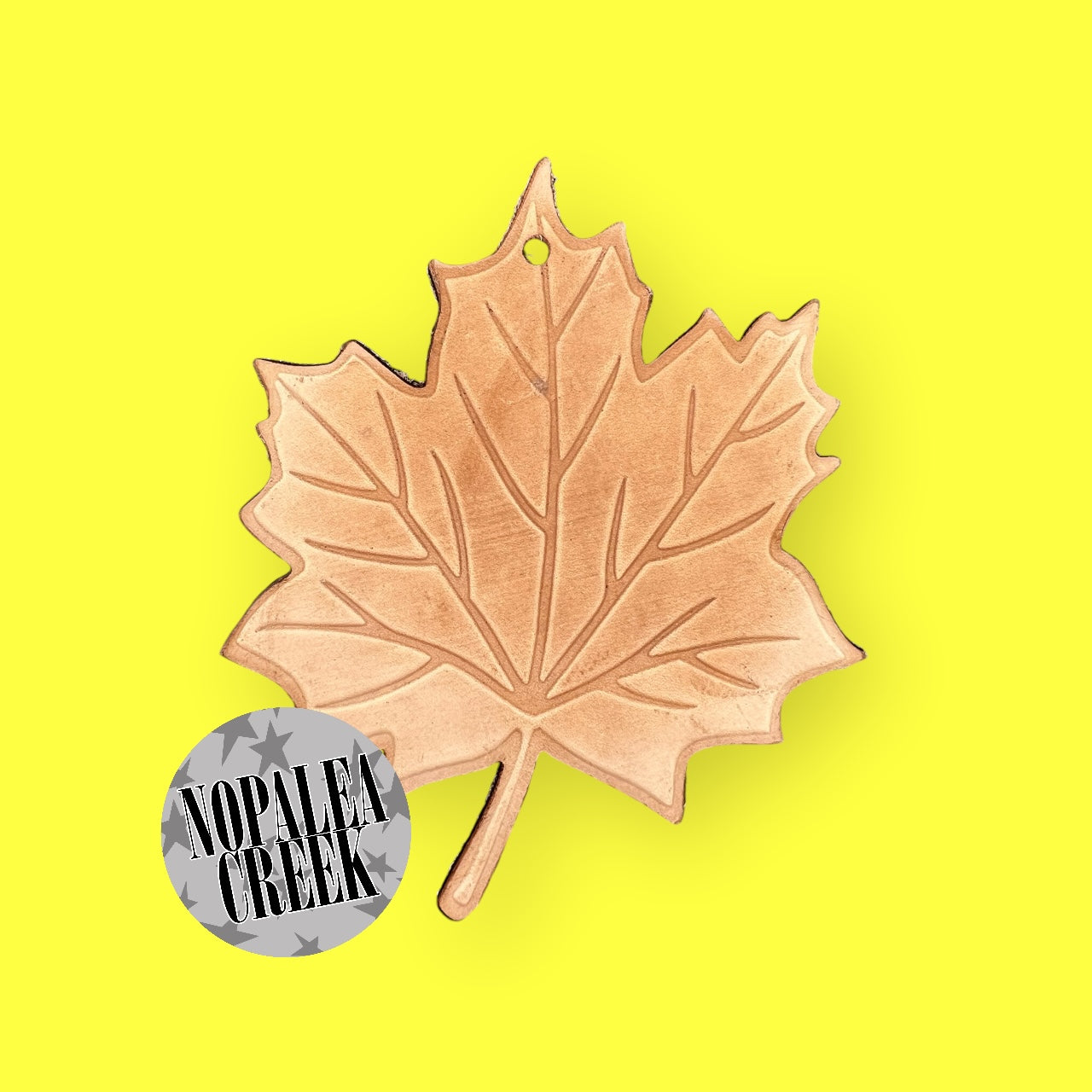Maple Leaf Leather Charms (SET OF 4)