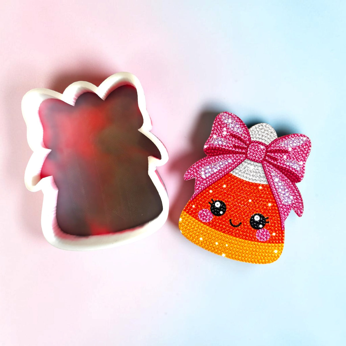 Bedazzled Candy Corn Silicone Mold + Cardstock
