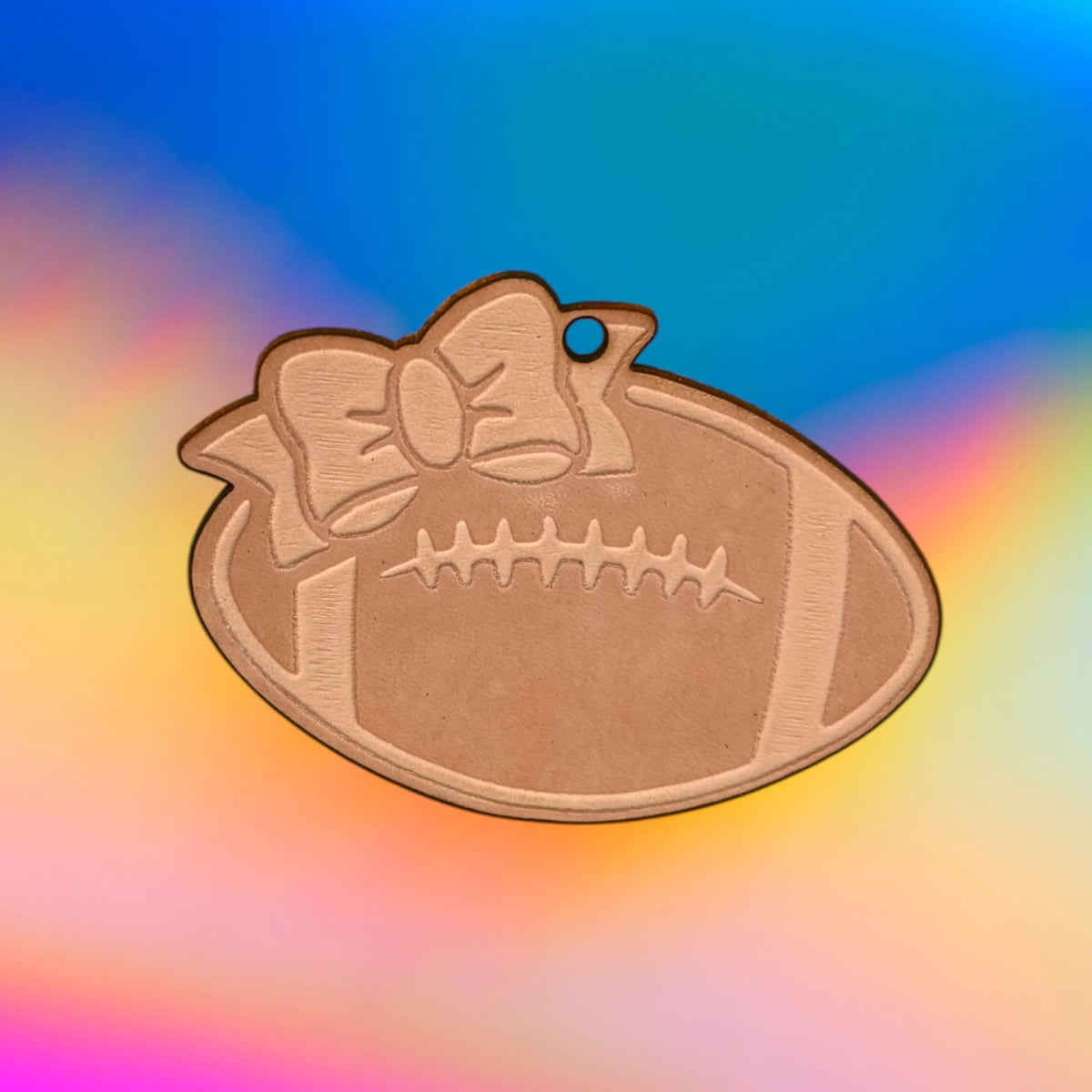 Girl Football Leather Cutouts