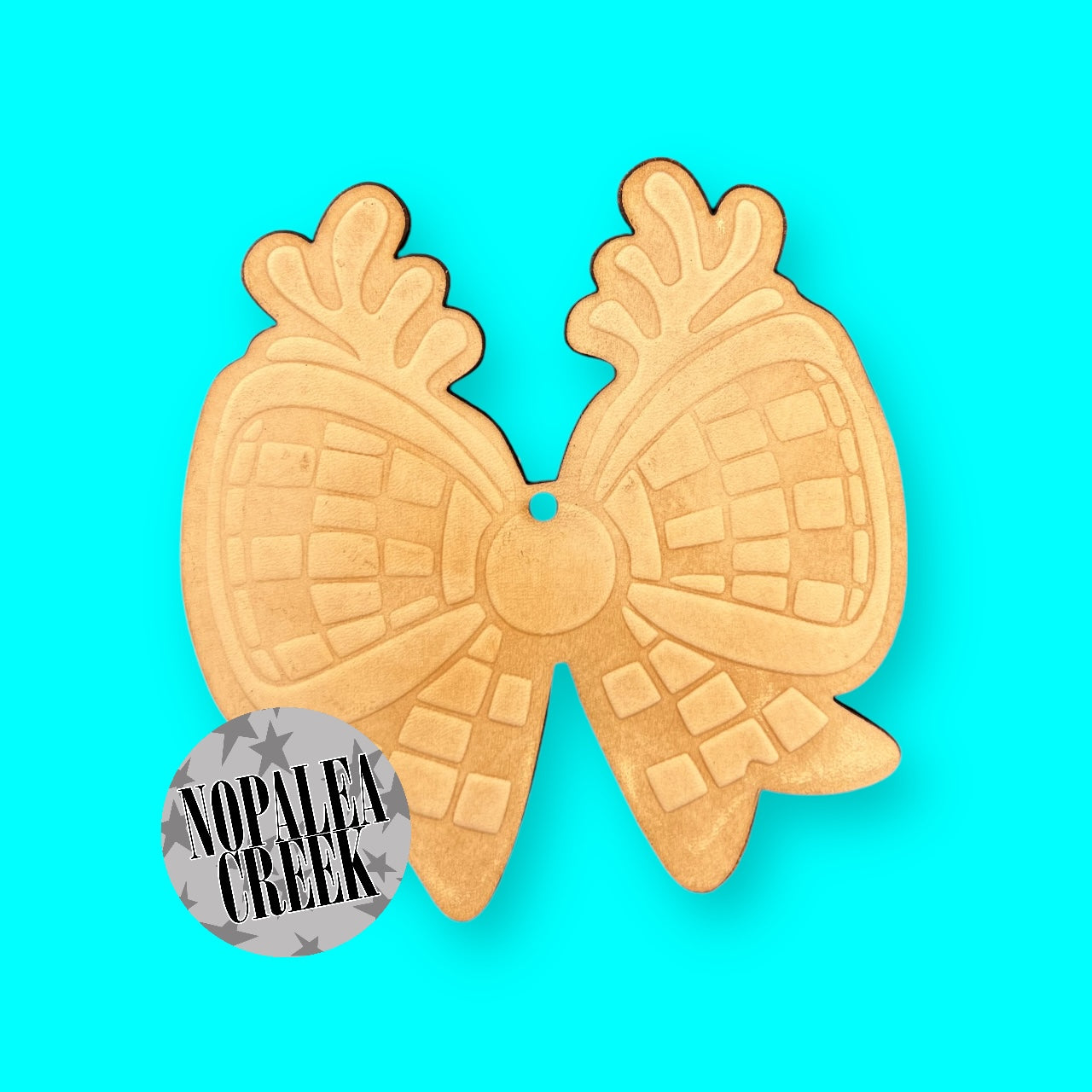 Christmas Reindeer Bow Leather Charms (SET OF 4)