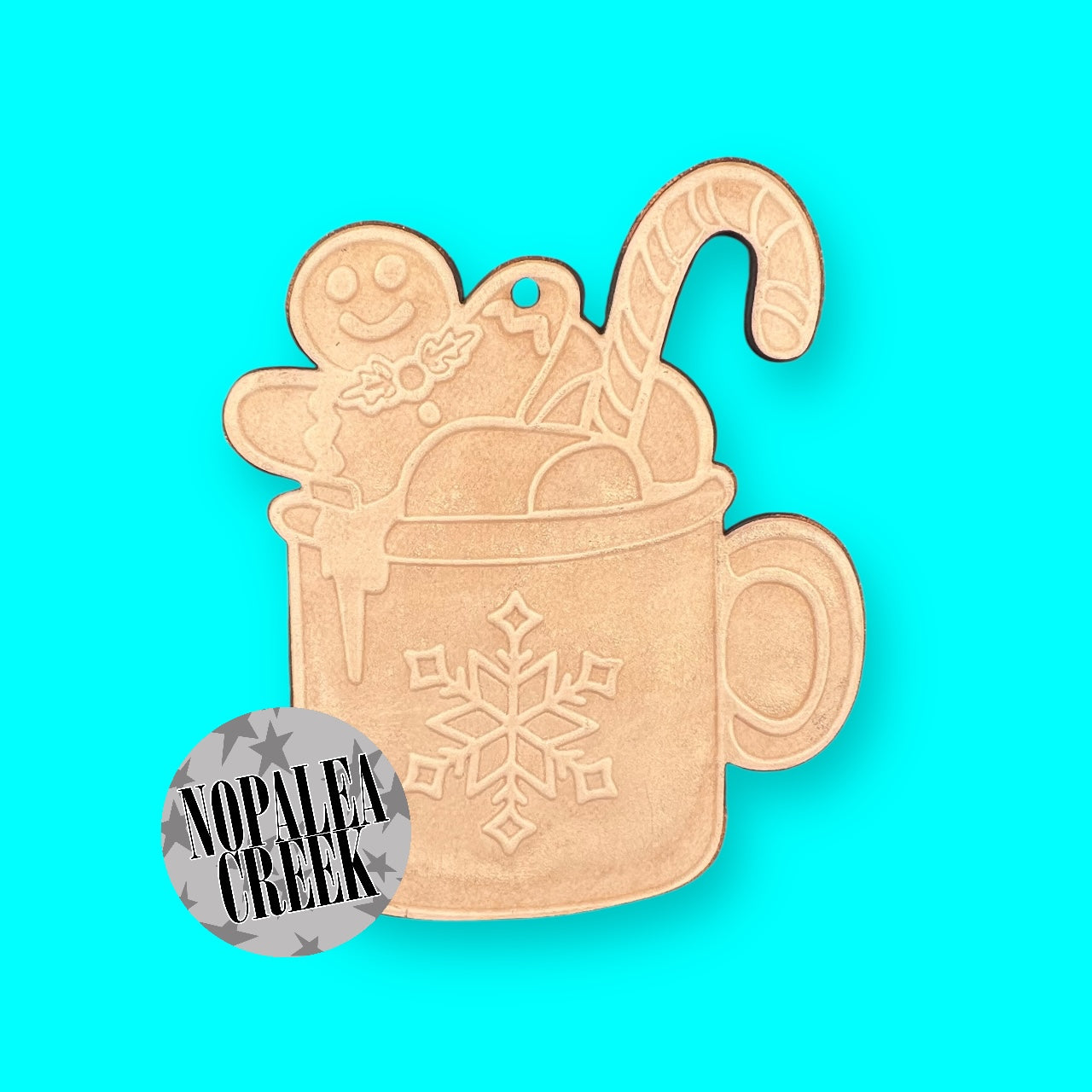 Christmas Mug Leather Charms (SET OF 4)