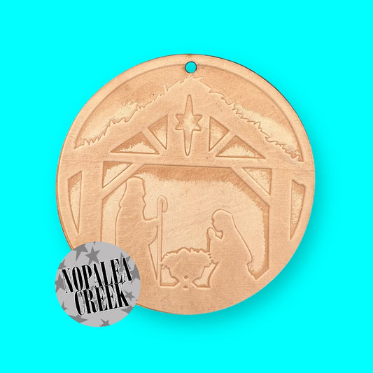 Nativity Scene Leather Charms (SET OF 4)