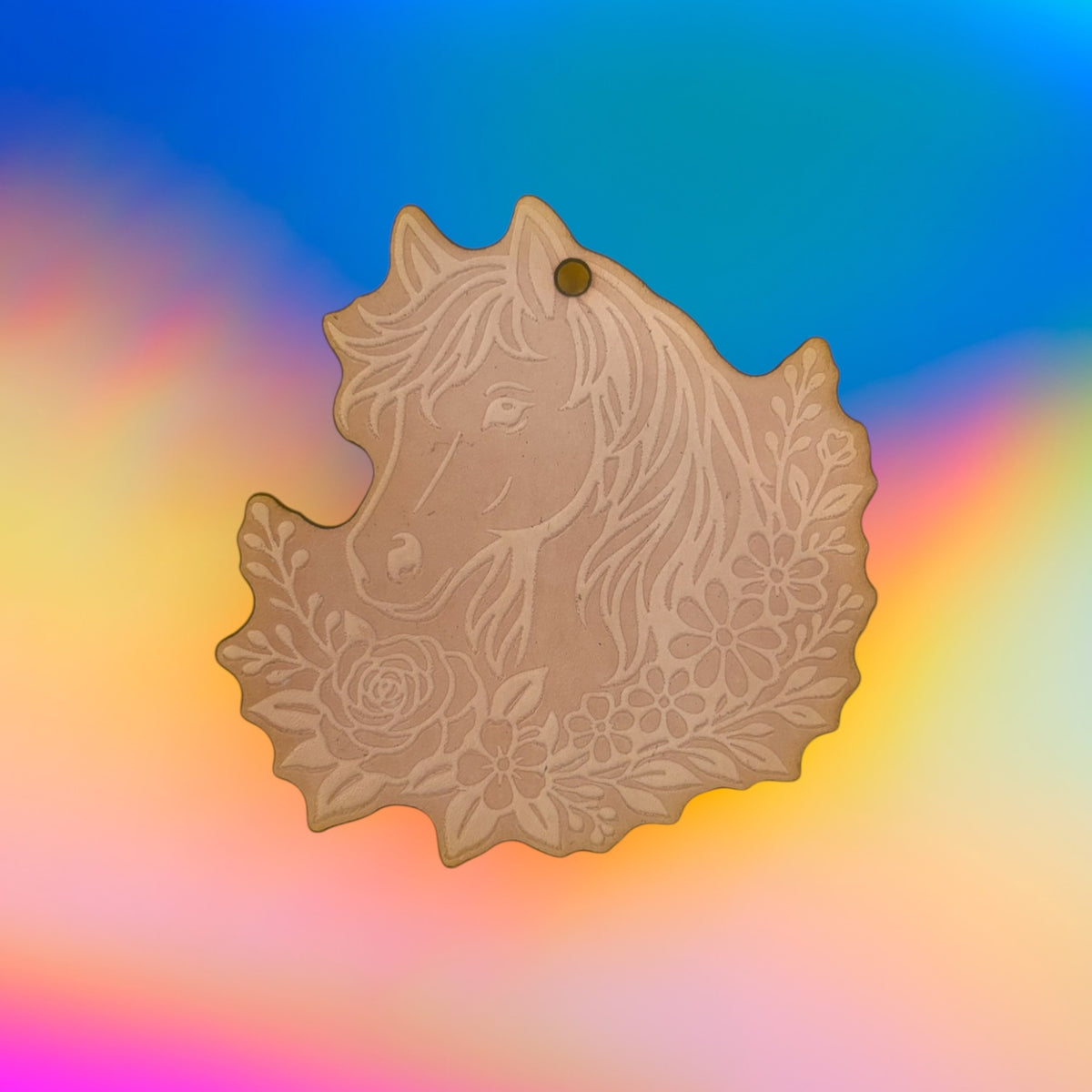 Floral Horse Leather Cutouts