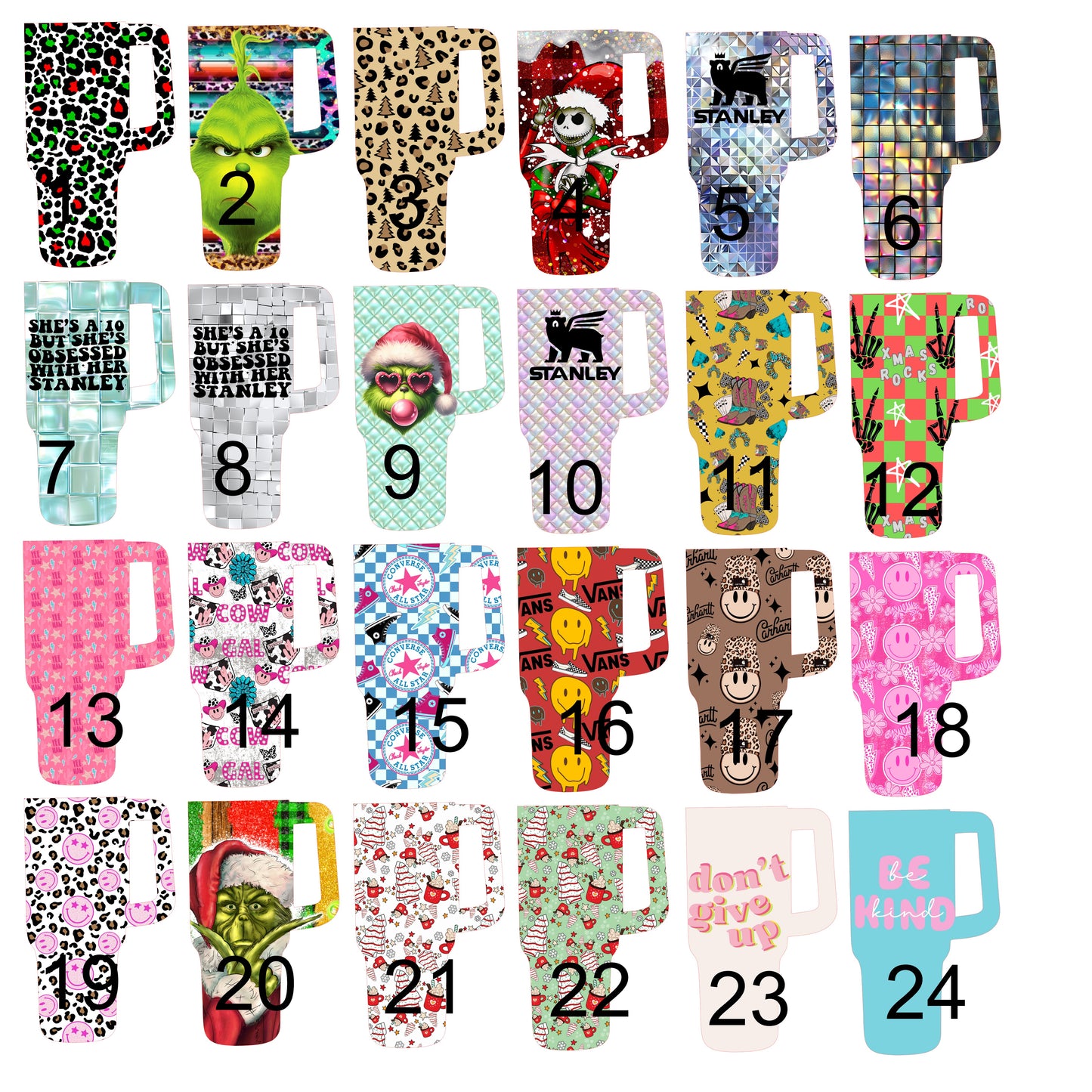 Stan Cup Cardstock 1-50