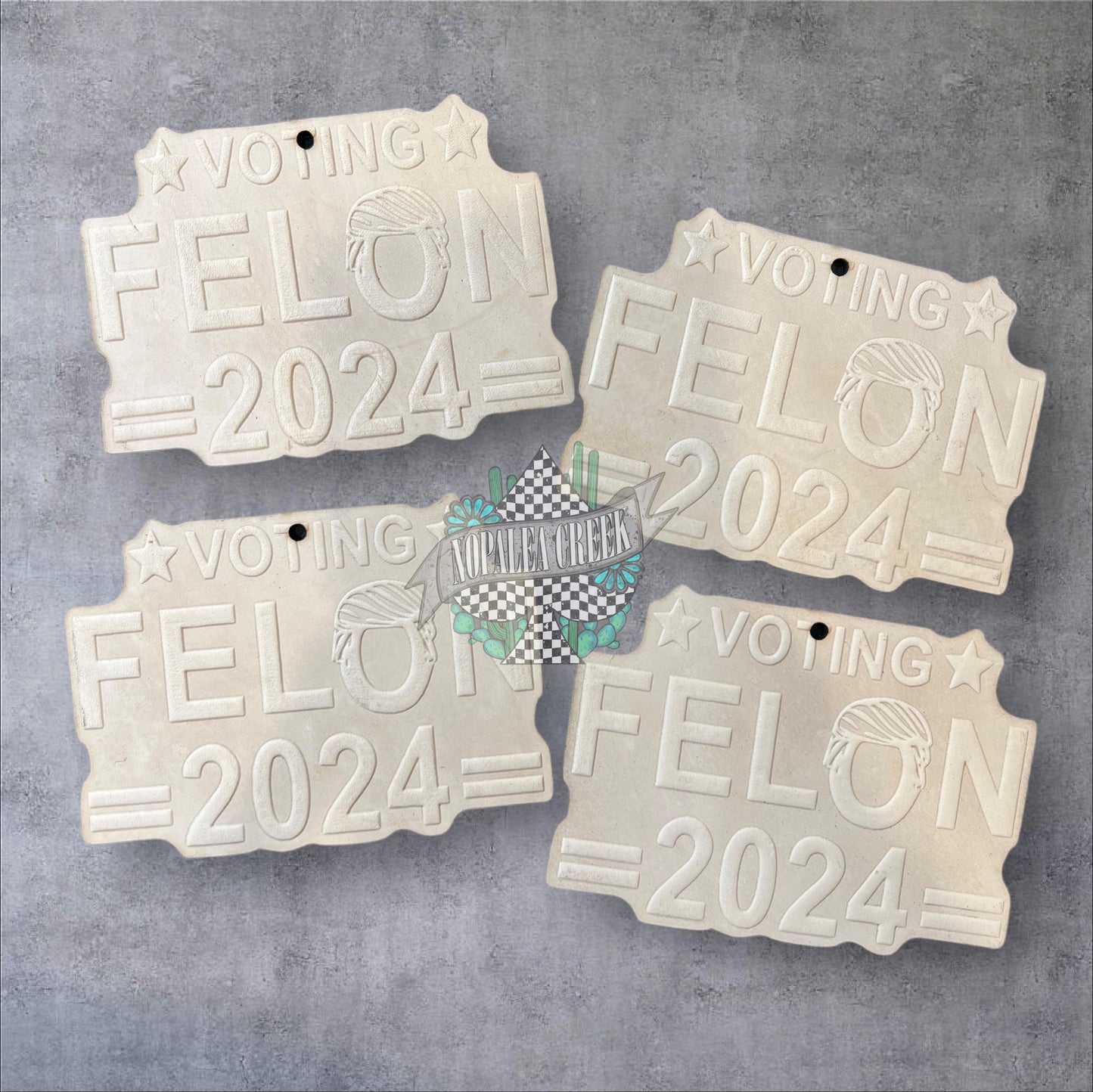 Voting Felon Leather Charms (SET OF 4)