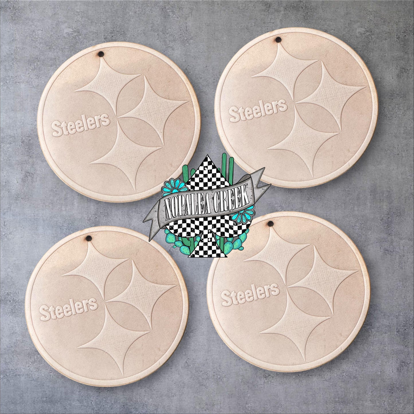 Steeler Leather Charms (SET OF 4)