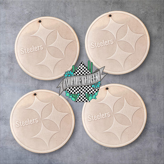 Steeler Leather Charms (SET OF 4)