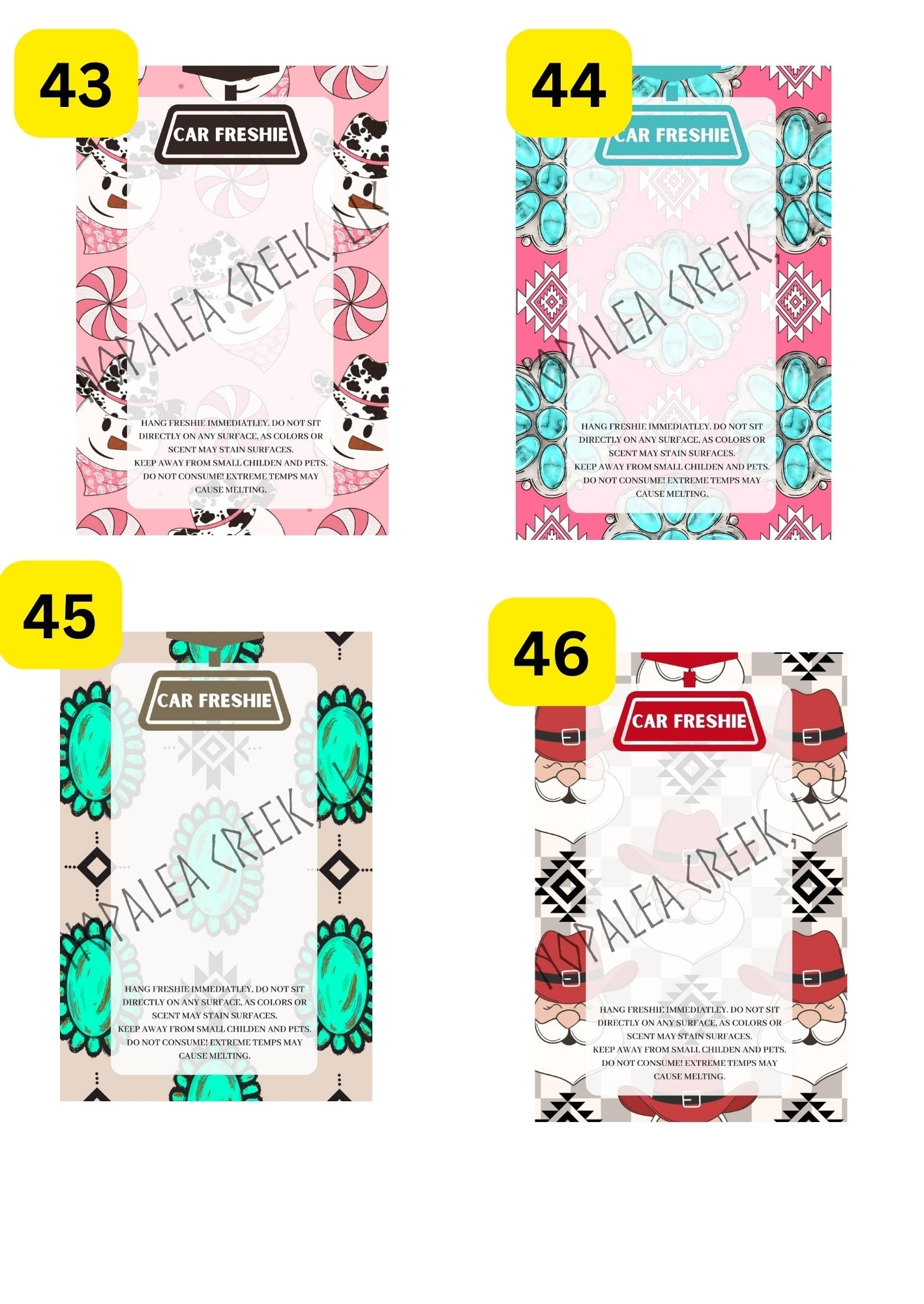 Freshie Bag Inserts #46-50