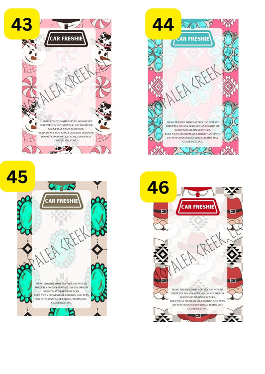 Freshie Bag Inserts #46-50