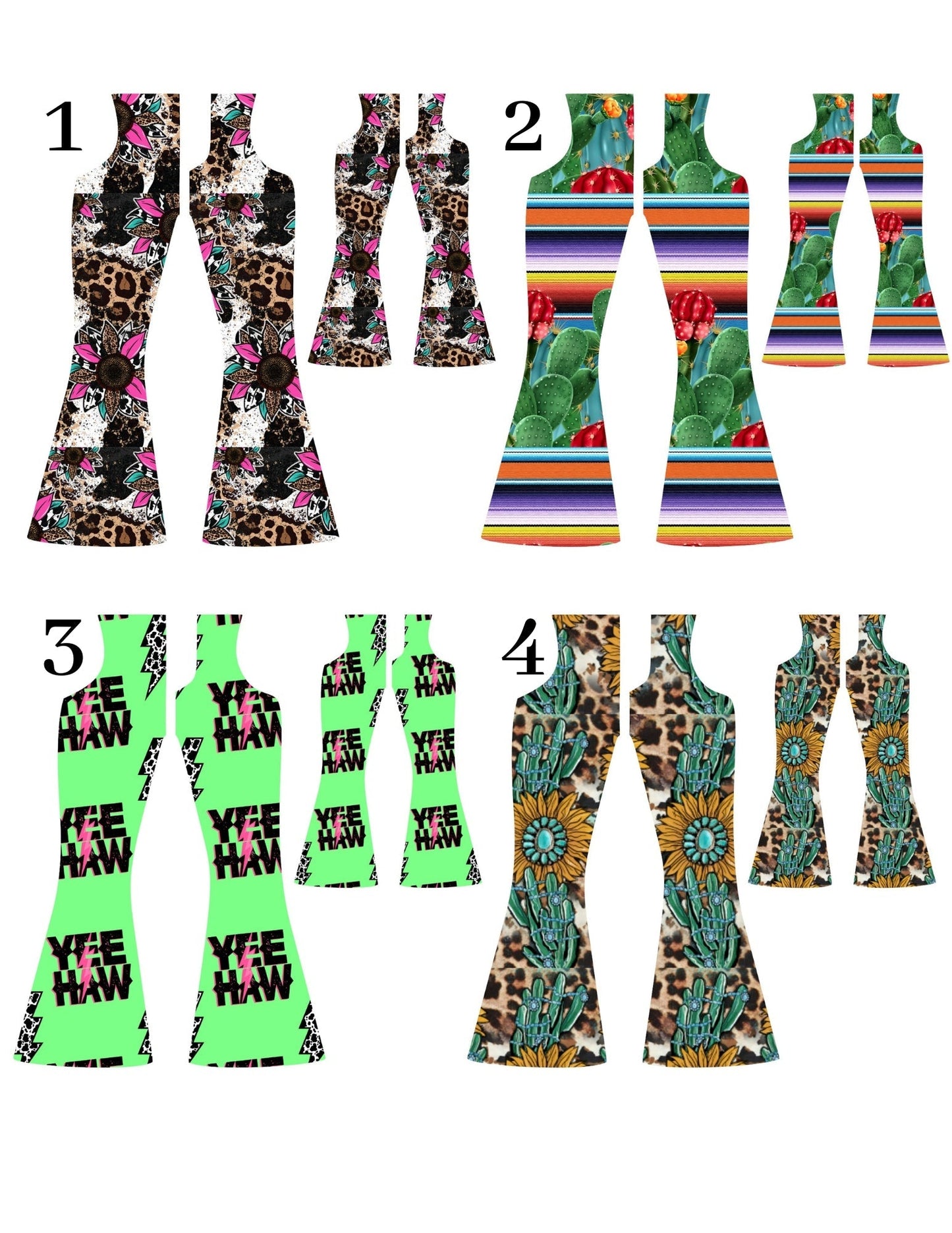 Bell Bottom Cardstock Listing #1-8