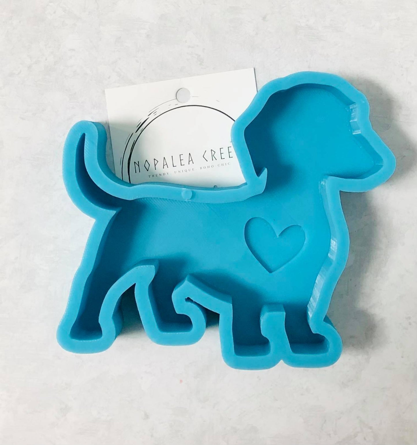 Weenie Dog Heart Silicone Mold