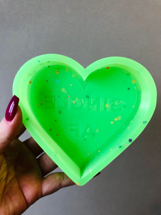 Single AF Heart Silicone