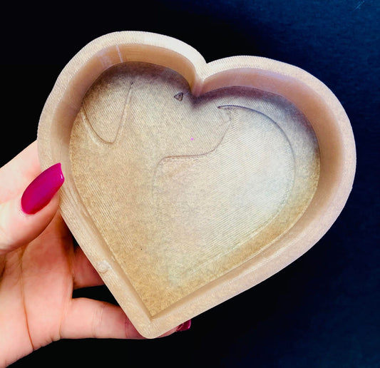 Hearted Dog Silhouette Silicone
