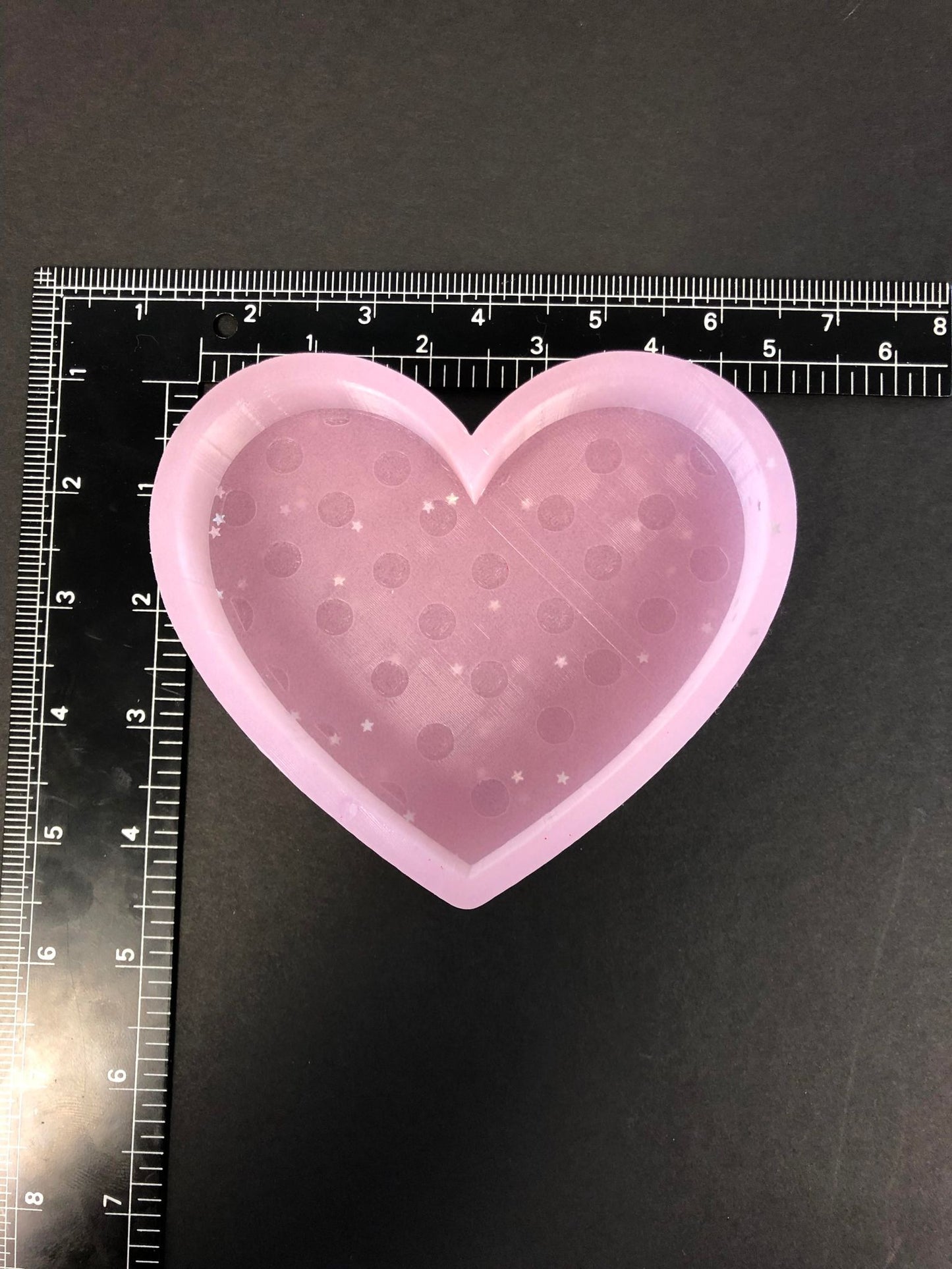 Polka Dotted Heart Silicone