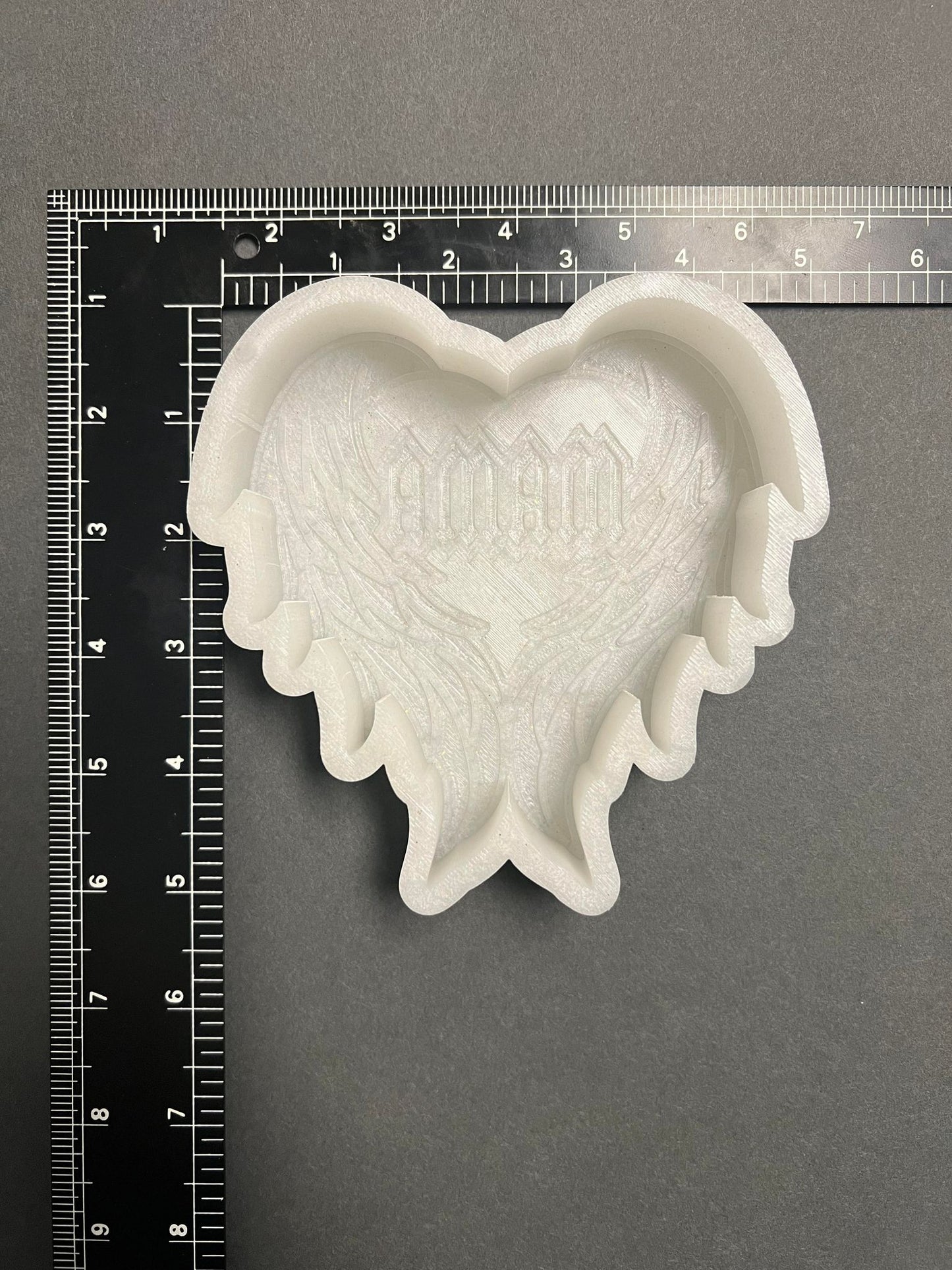 Retro Mama Heart and Wings Silicone