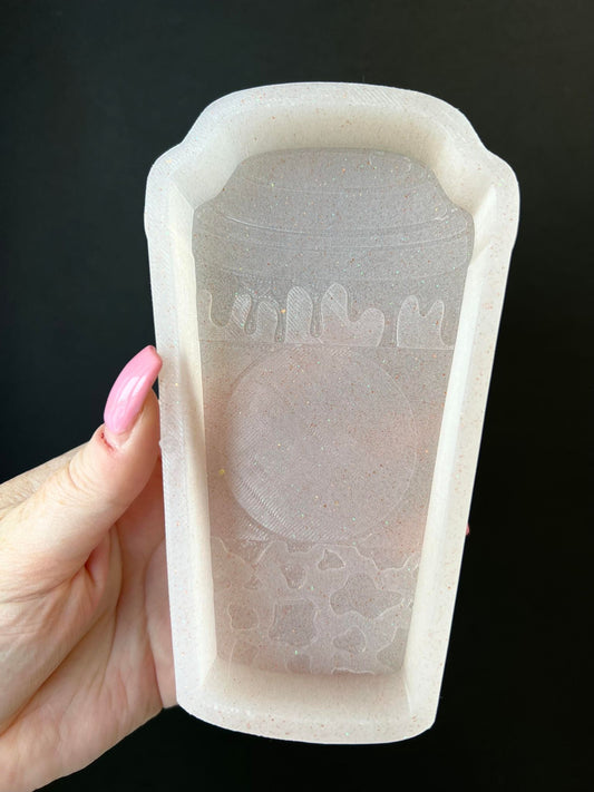 Cowprint 2" Cardstock Drip Silicone Mold ©