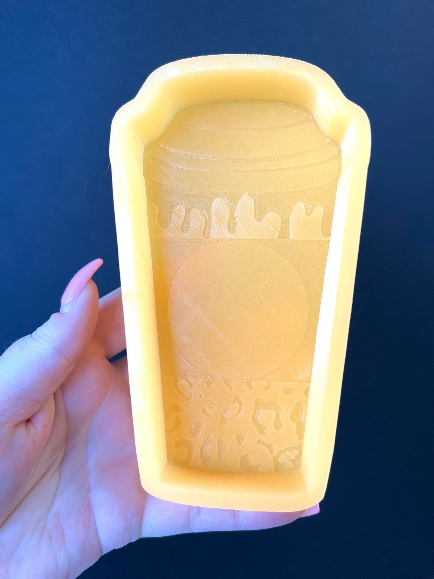 Cheetah Print 2" Cardstock Drip Silicone Mold ©