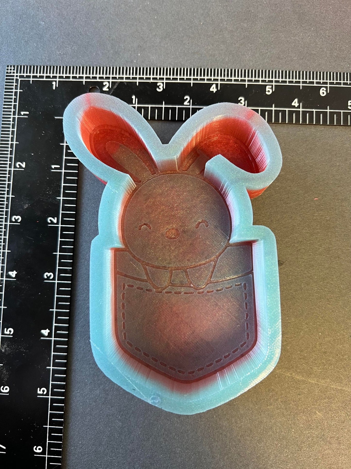 Bunny in a Pocket Silicone Mold