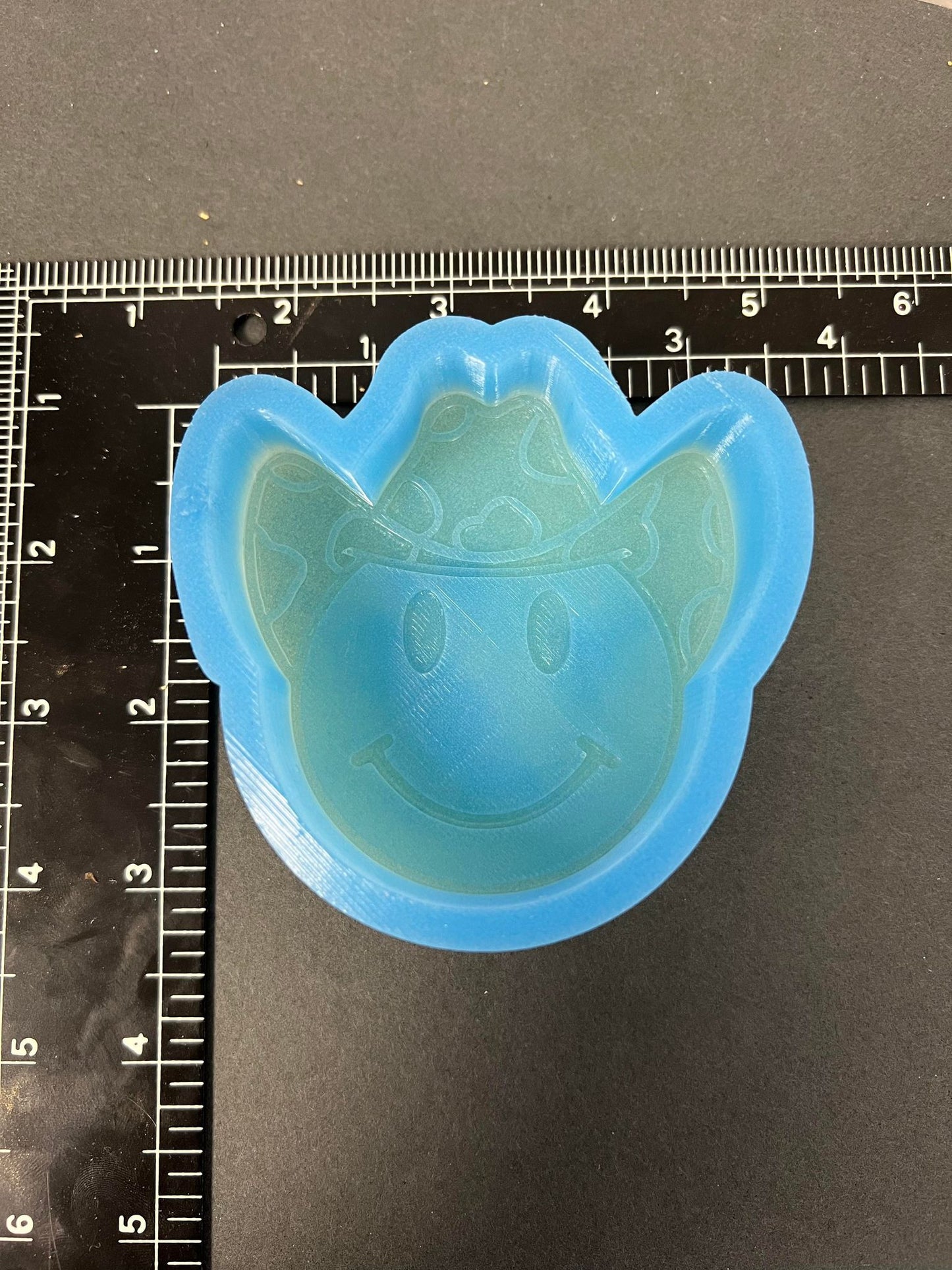 Cowboy Cowprint Smile Silicone Mold