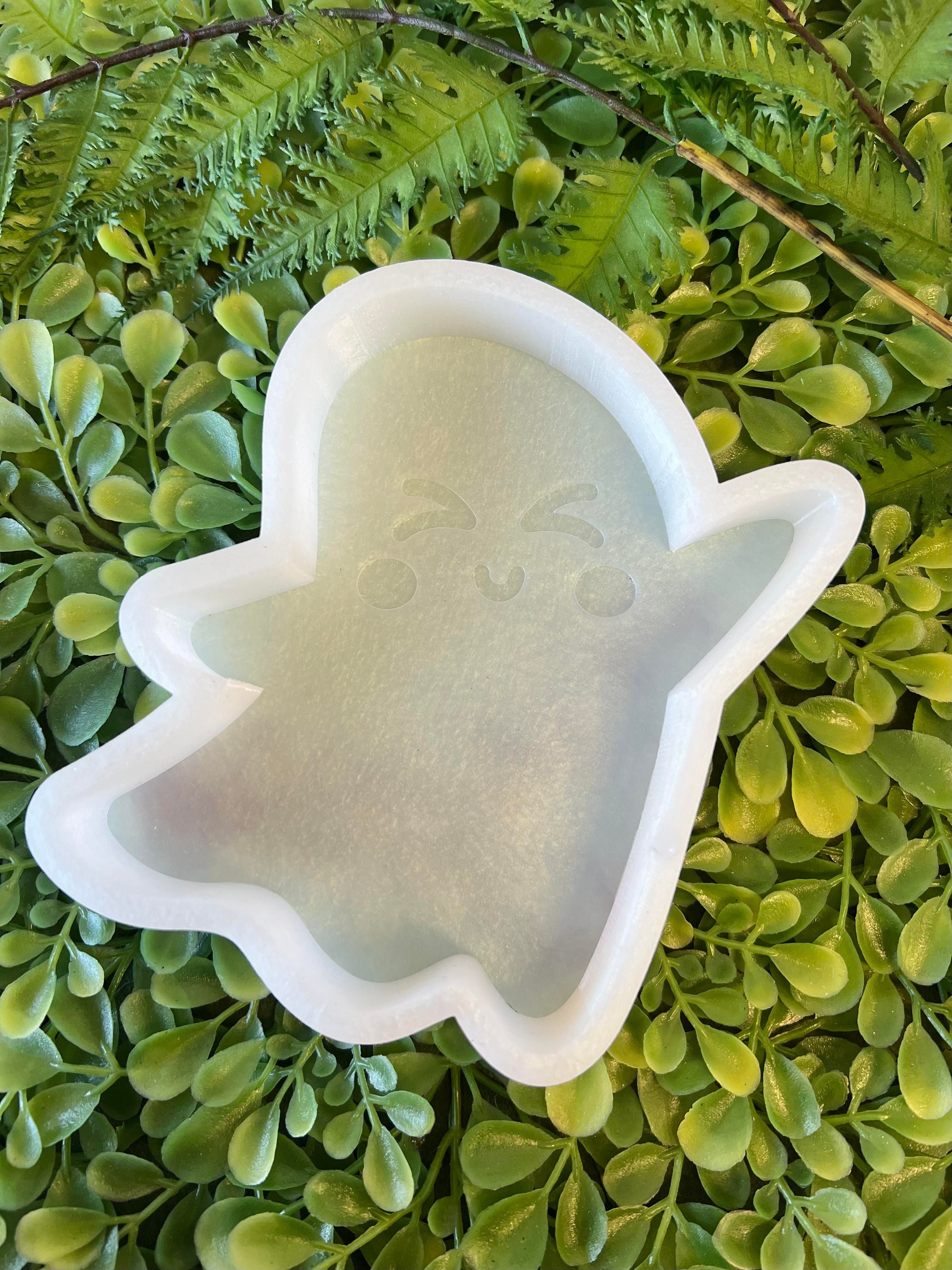 Ghost with Flowers Silicone Mold