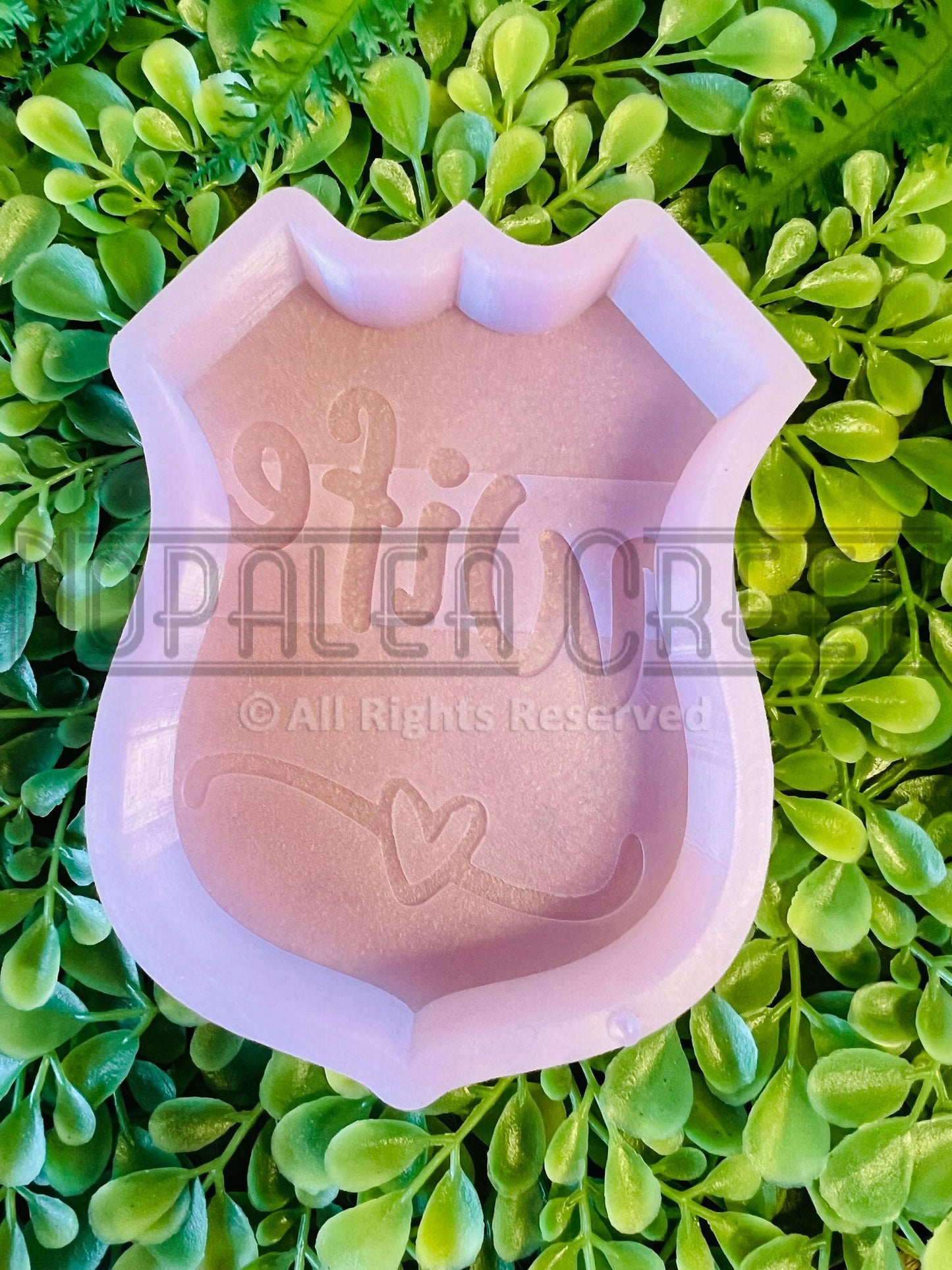 Police Wife Badge Silicone Mold©