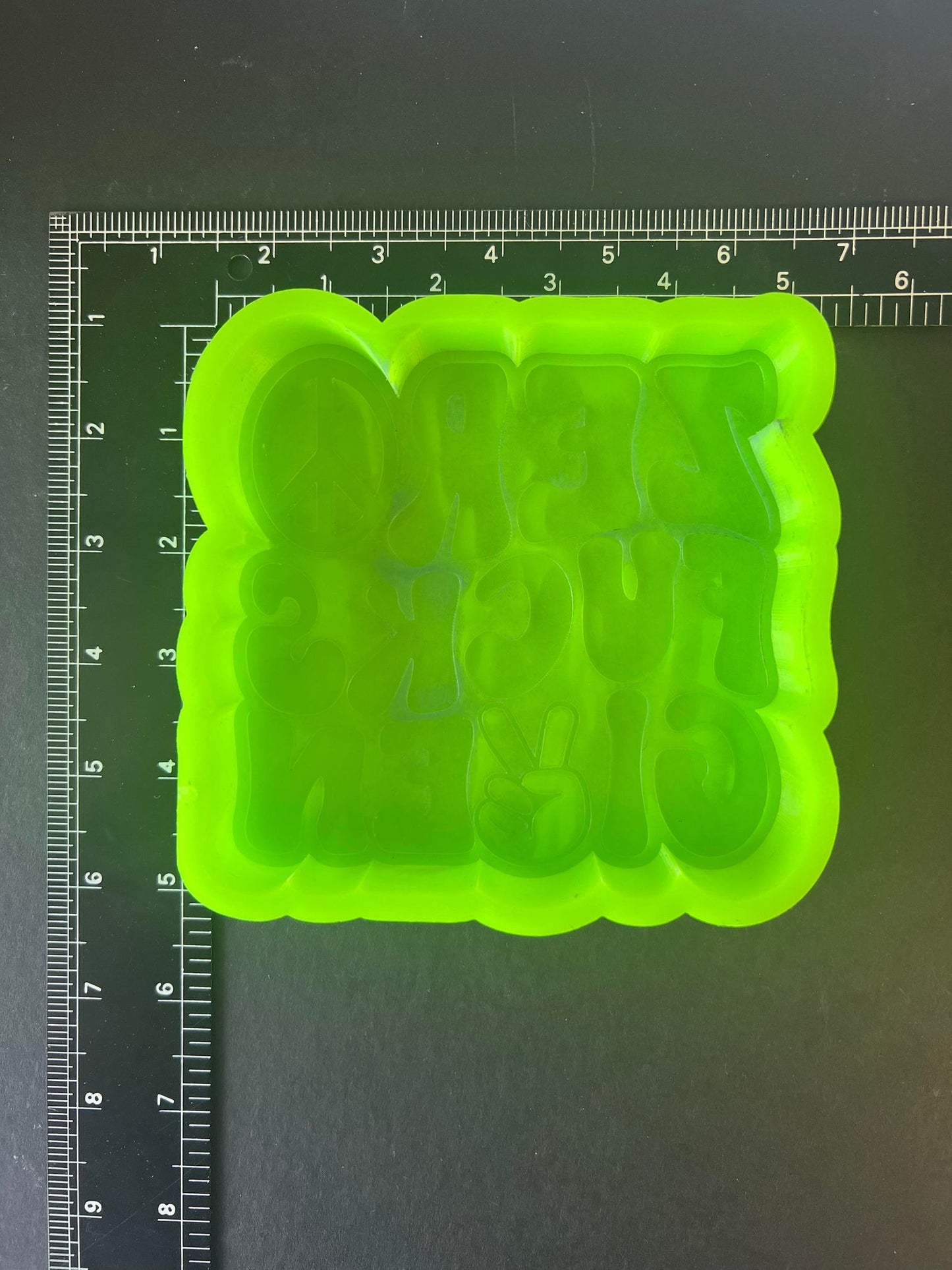 Zero (Peace) Fucks Given Silicone Mold